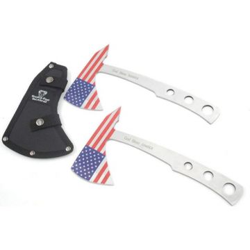 SNAKE EYE SE-107-S2 2PCS THROWING AXE SET 9.5" OVERALL